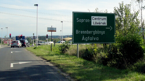 Rechts Richtung Sopron