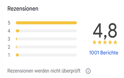 1001 Google Bewertungen